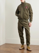 adidas Originals - C.P. Company Spezial Settend Logo-Appliquéd Cotton-Blend Corduroy Track Jacket - Green