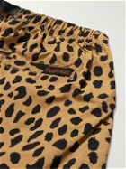 Wacko Maria - Gramicci Straight-Leg Belted Leopard-Print Nylon Shorts - Neutrals