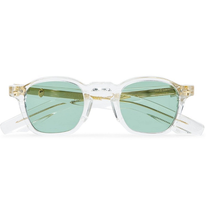 Photo: Jacques Marie Mage - Zephirin Square-Frame Acetate and Gold Sunglasses - Clear