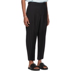 Issey Miyake Men Black TW Wrinkle Trousers