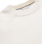 Brunello Cucinelli - Cotton Sweater - White