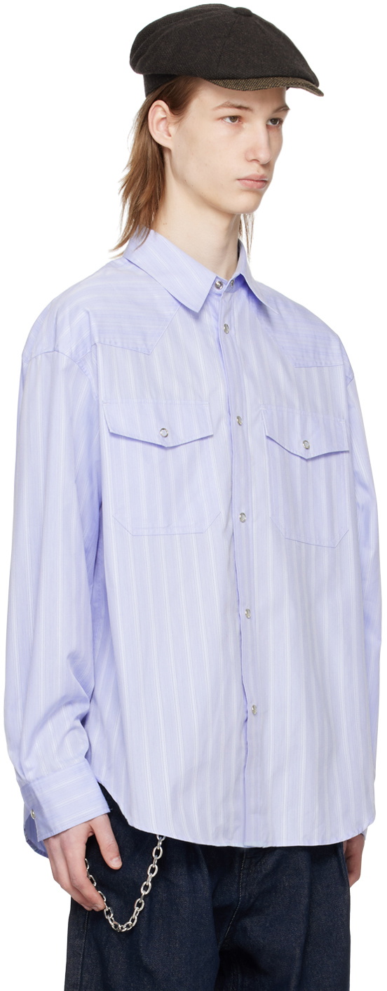 AFTER PRAY Blue Western Shirt