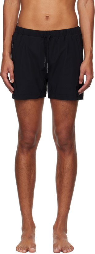 Photo: 11 by Boris Bidjan Saberi Black ST SW1 Swim Shorts