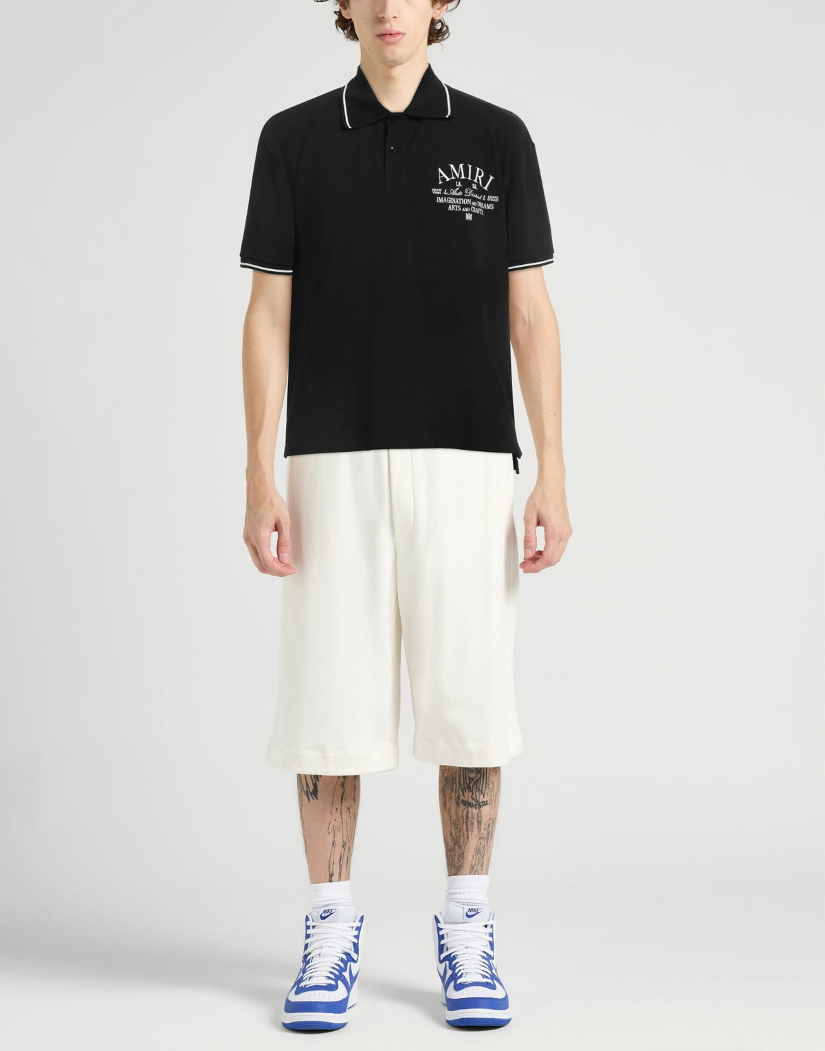 Amiri Mens Polo shirt in Black