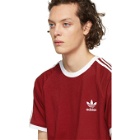 adidas Originals Red 3-Stripes T-Shirt