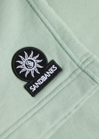 Sandbanks Badge Logo Cotton Shorts Sage