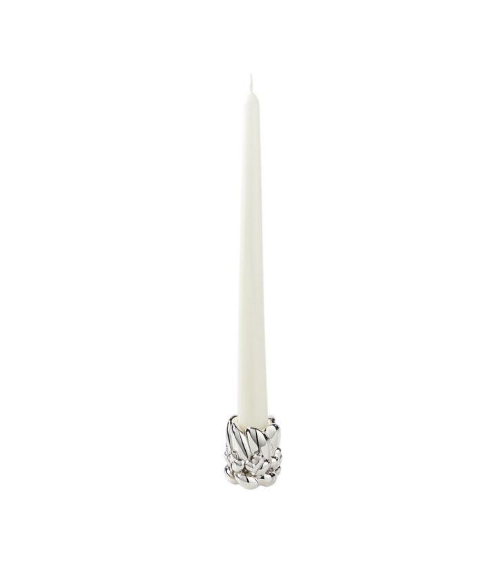 Photo: Christofle Babylone silver-plate candle holder