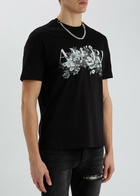 Amiri Garden Printed Cotton T-shirt Black