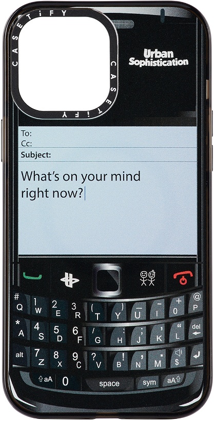 Photo: CASETiFY Black BB Talk Customizer iPhone 13 Pro Max Case
