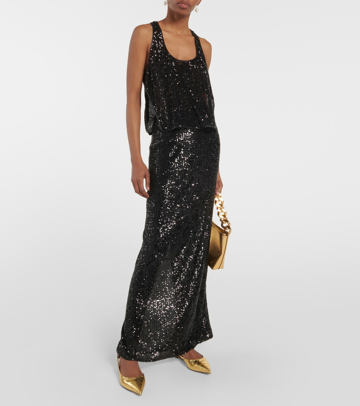 Tom Ford - Padlock croc-effect ballet flats