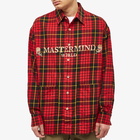 MASTERMIND WORLD Men's Oversized Plaid Shirt in Red