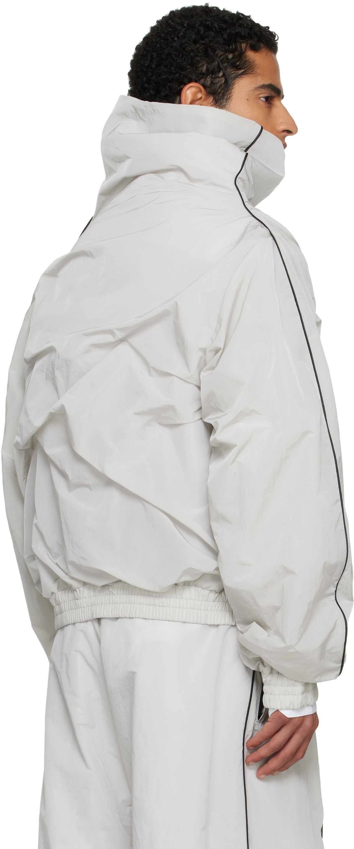 ALAINPAUL Gray Movement Track Jacket