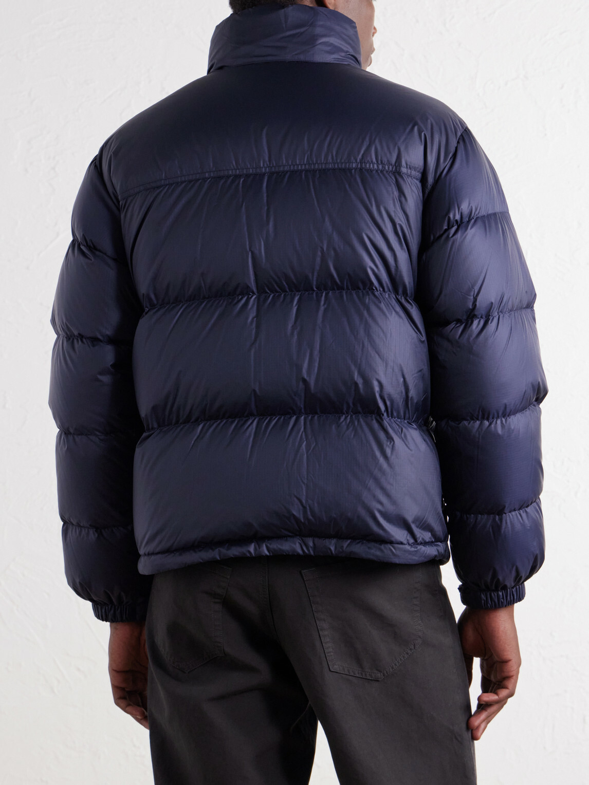 Burberry - Highlands Logo-Embroidered Quilted Shell Down Jacket - Blue