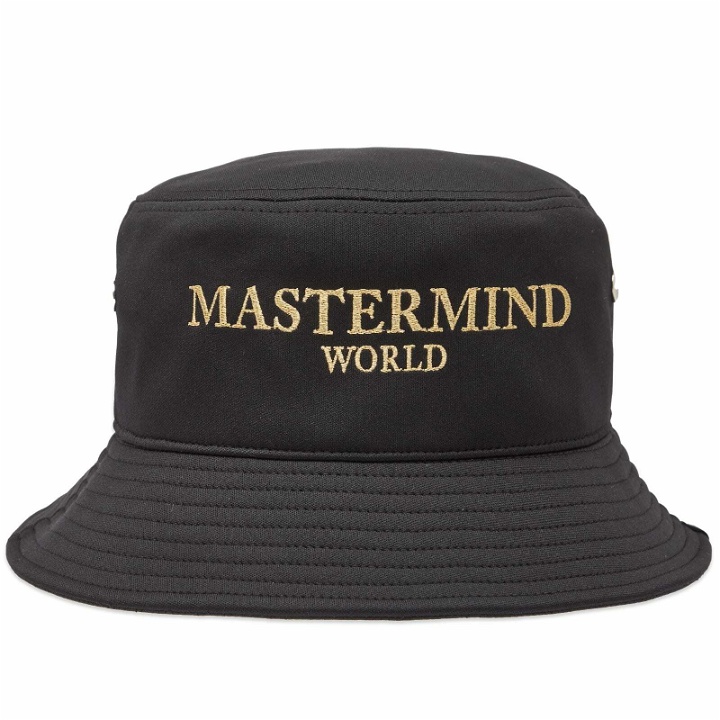 Photo: MASTERMIND WORLD Men's Logo Bucket Hat in Black