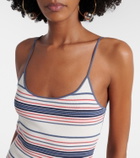 Faithfull Citara striped cotton-blend maxi dress