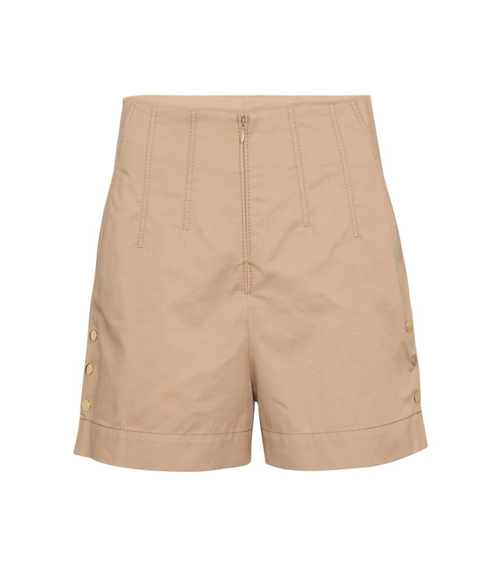 Photo: Dorothee Schumacher - Sporty Power high-rise cotton shorts