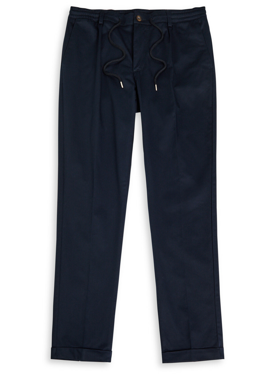 Aurélien Urban Stretch-cotton Trousers Navy
