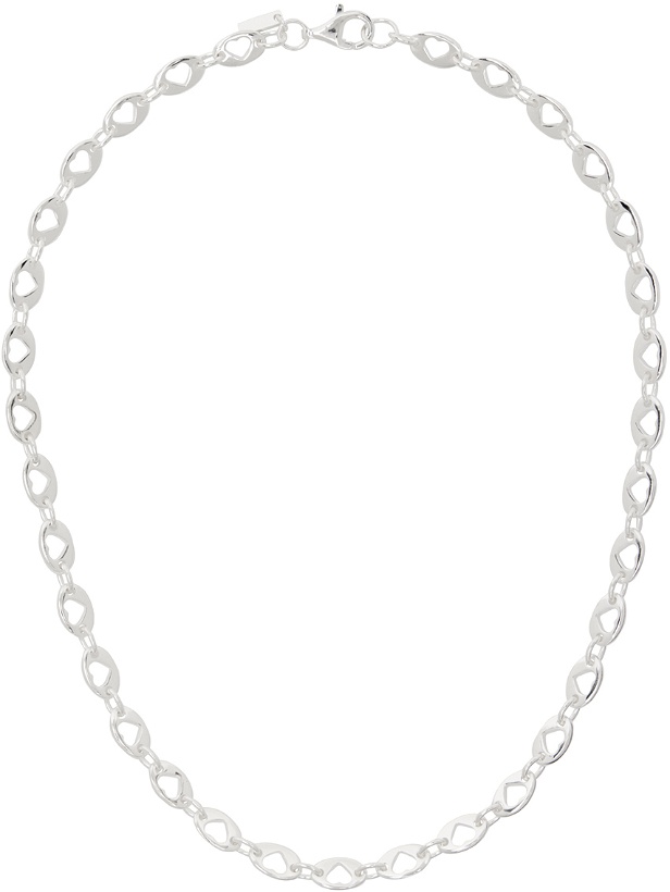 Photo: Hatton Labs Silver Heart Mariner Chain Necklace
