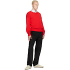 Burberry Black Cotton Twill Chino Trousers