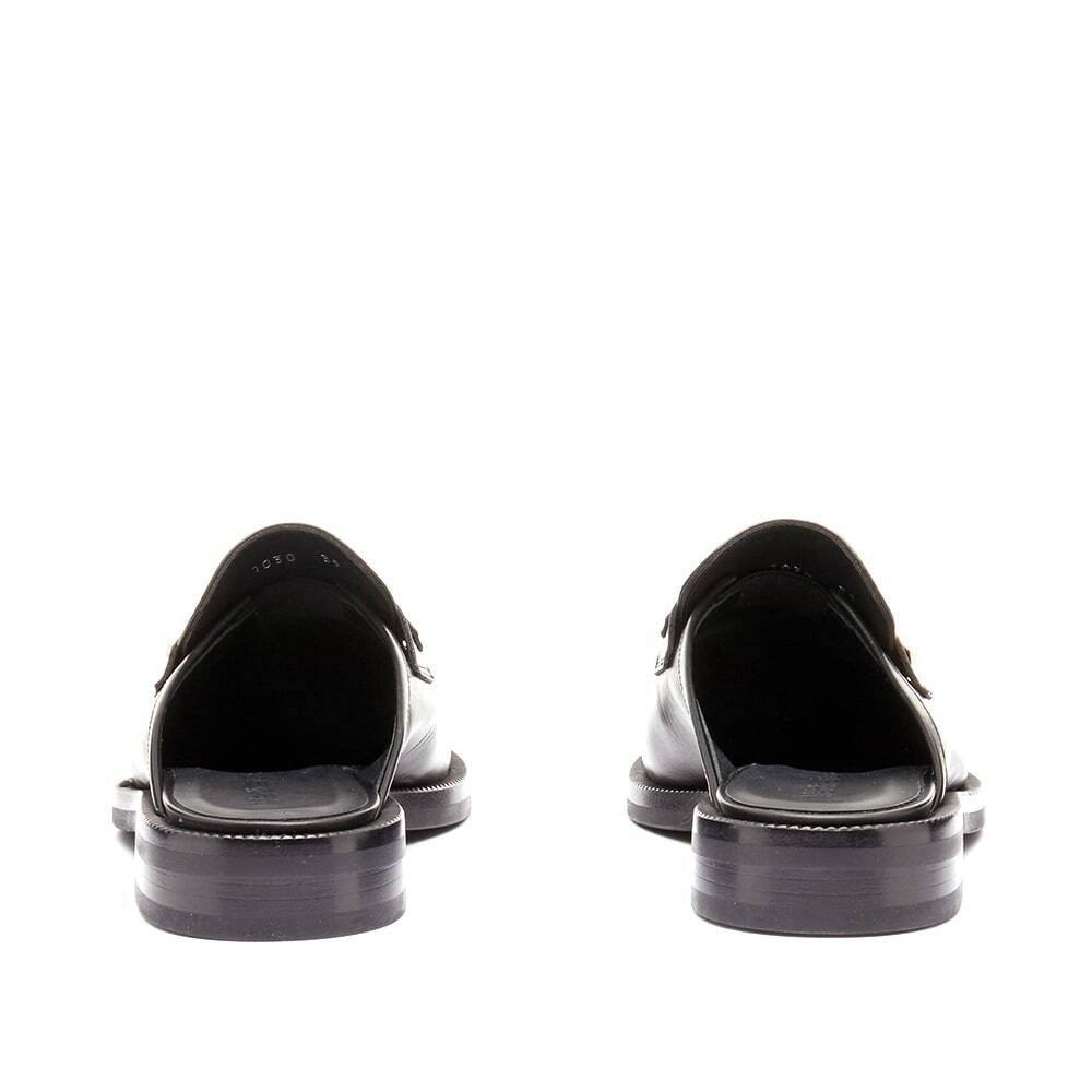 WOMENS BULB TOE MULE IN BLACK