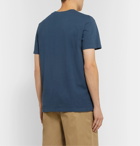 A.P.C. - Logo-Print Organic Cotton-Jersey T-Shirt - Blue