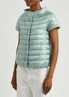 Herno Quilted Shell Gilet Light Blue