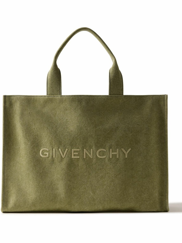 Photo: Givenchy - Logo-Embroidered Canvas Tote Bag