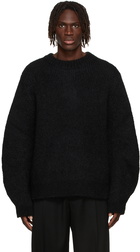 Jil Sander Black Mohair Chunky Sweater