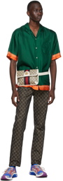 Gucci Green Musixmatch Edition '22,705' Bowling Shirt