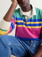 Drake's - Striped Cotton-Jersey Polo Shirt - Multi