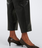 Altuzarra Bix leather tapered pants