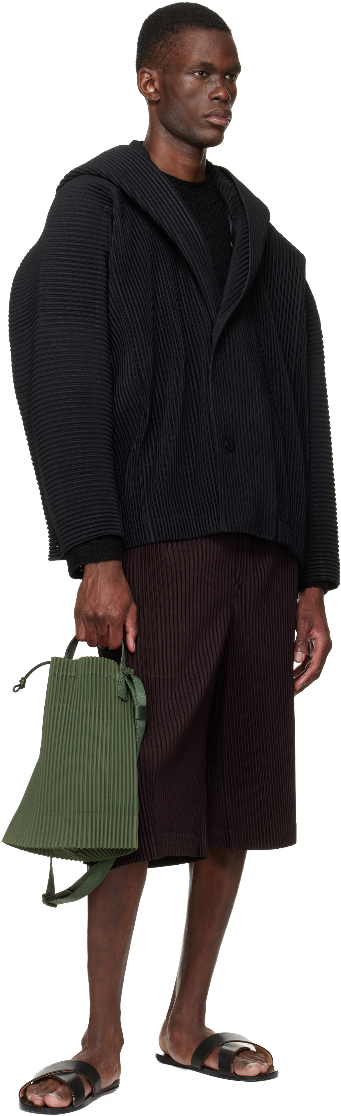 HOMME PLISSÉ ISSEY MIYAKE Brown Wear Or Wrap Shorts