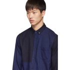 Blue Blue Japan Indigo Flannel Cut-Over Shirt