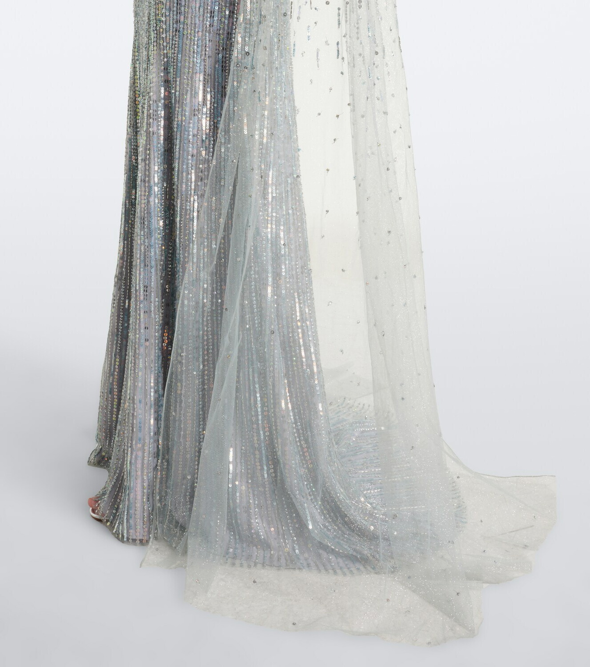 Jenny Packham Cosmic Dust embellished caped gown