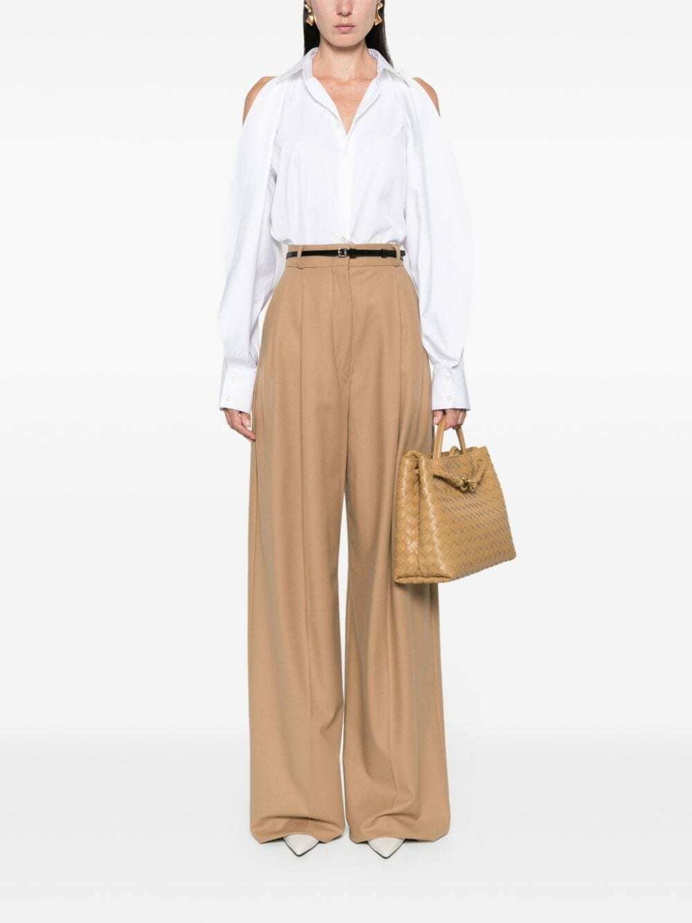 【関税&送料込】SportMax Trousers Brown Sportmax Otano Suiting Pants in Brown | LN-CC