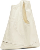 ISSEY MIYAKE White Sculptural Convertible Vest Bag