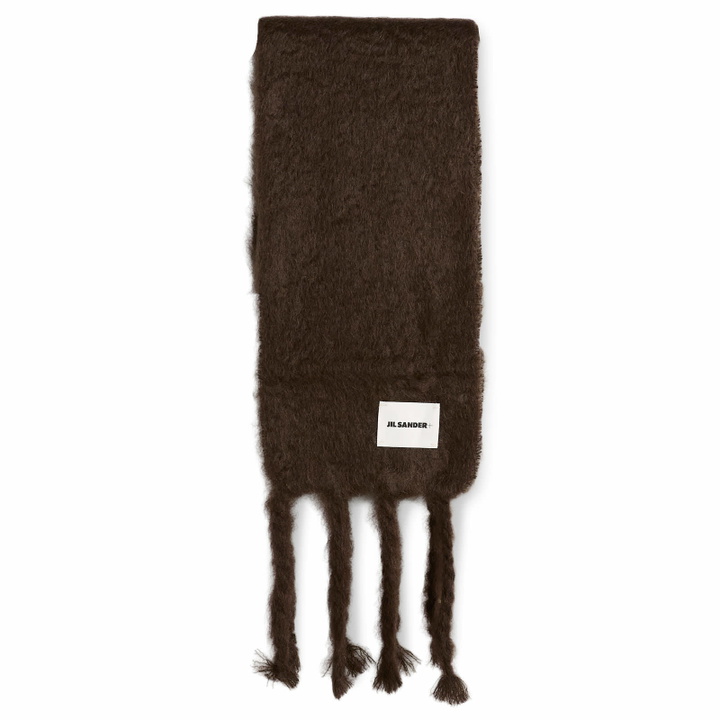 Photo: Jil Sander+ Women's Plain Scarf in Burgundy 