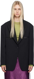 Acne Studios Black Single-Breasted Blazer