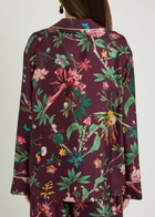 LA Double J Zooflora Printed Silk-twill Shirt Multicoloured