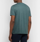 Theory - Essential Stretch-Linen T-Shirt - Teal