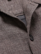 Sunspel - Cotton and Linen-Blend Overshirt - Brown