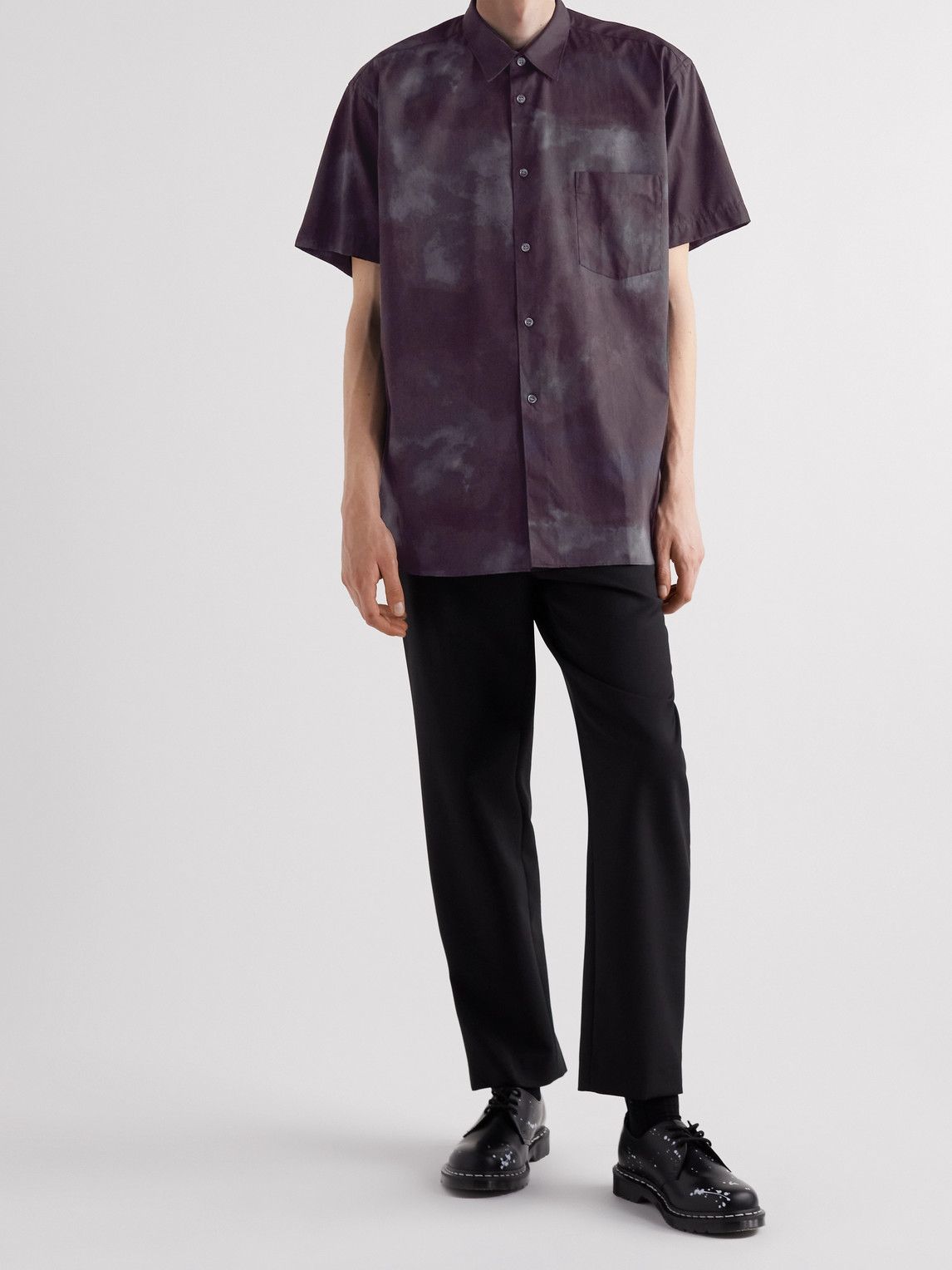 COMME des GARCONS Product dyed regular Long sleeve shirt tops GZ-B007 black XS