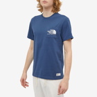 The North Face Men's Berkeley California Pocket T-Shirt in Shady Blue