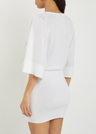 Jacquemus La Robe Maille Mananco Merino and Silk-blend Mini Dress Off White