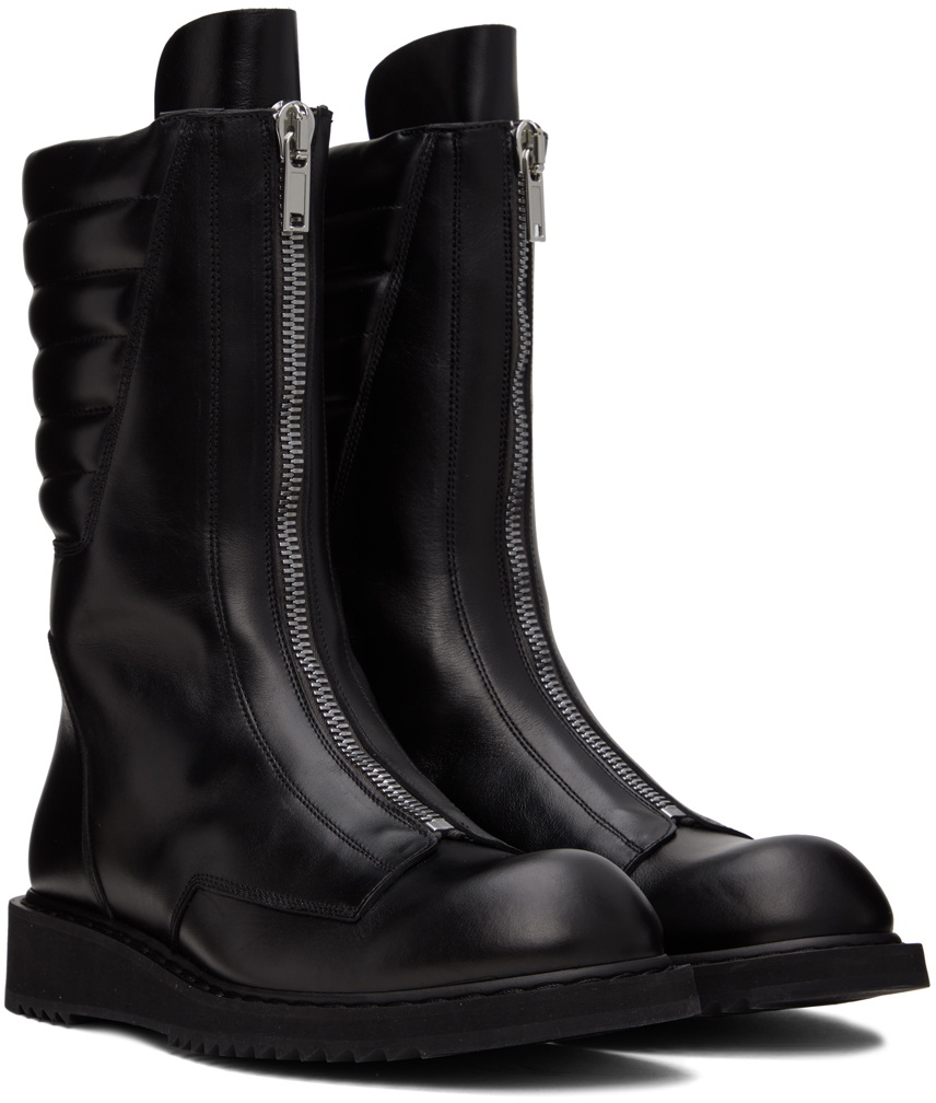 Rick Owens Black Basket Creeper Boots Rick Owens
