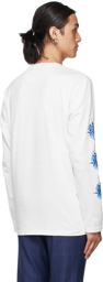 Paul Smith White Monarch Rose Long Sleeve T-Shirt