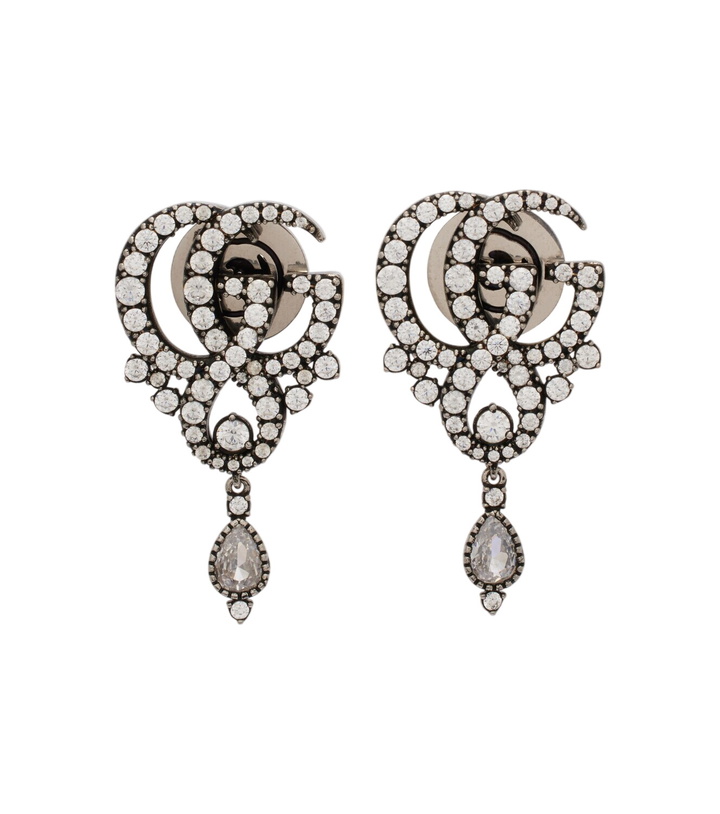 Photo: Gucci GG Marmont embellished earrings