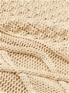 Giuliva Heritage - Priamo Slim-Fit Cable-Knit Linen Rollneck Sweater - Neutrals