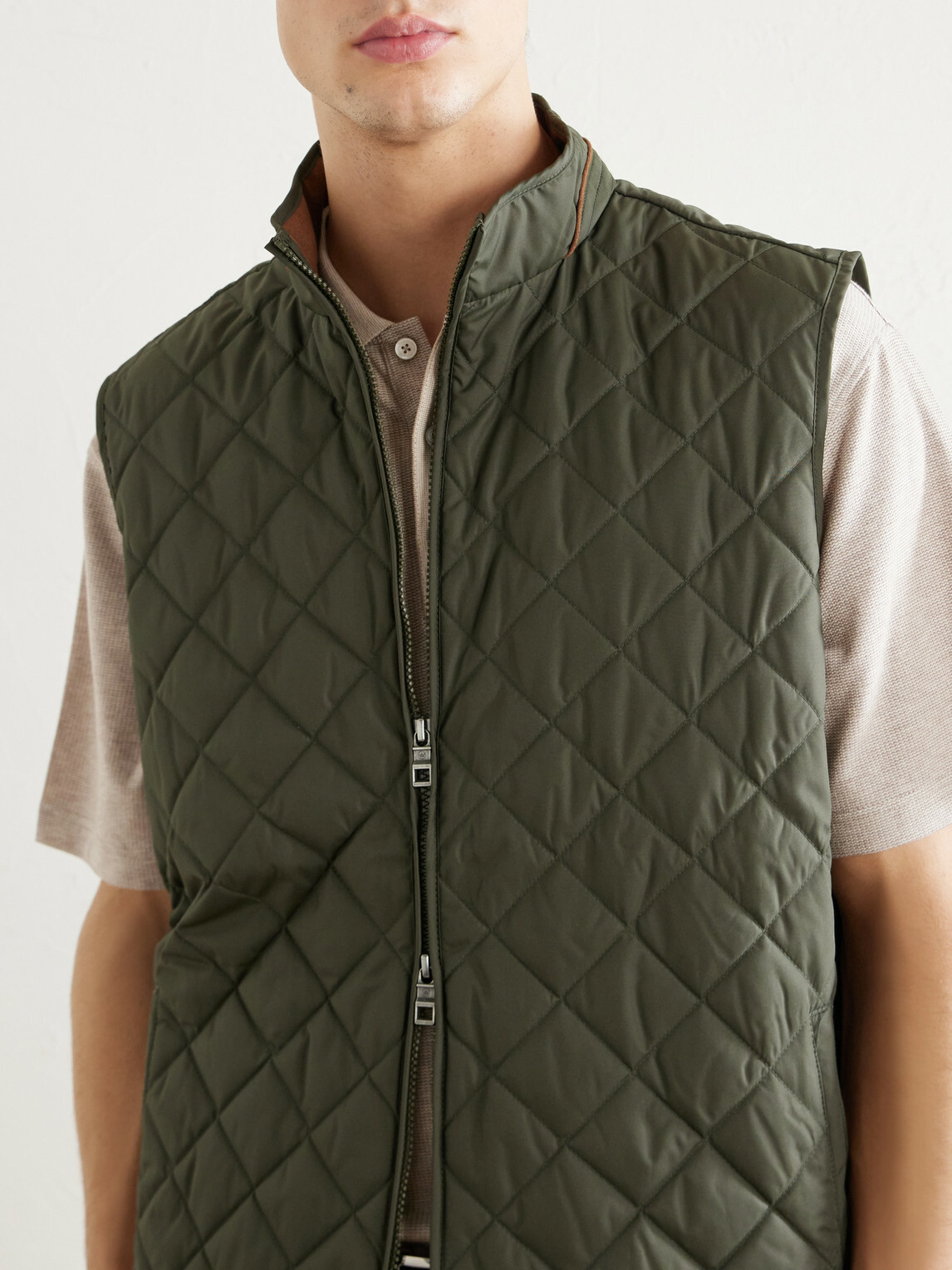Peter Millar - Essex Quilted Shell Vest - Green