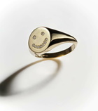 Roxanne First Smiley 14kt gold ring with diamonds